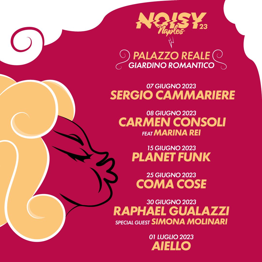 Noisy Naples Fest, nel cartellone anche 6 concerti a Palazzo Reale. -  Gazzetta di Napoli